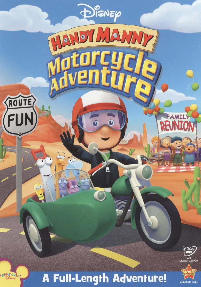 Handy Manny: Big Motorcycle Adventure poster background