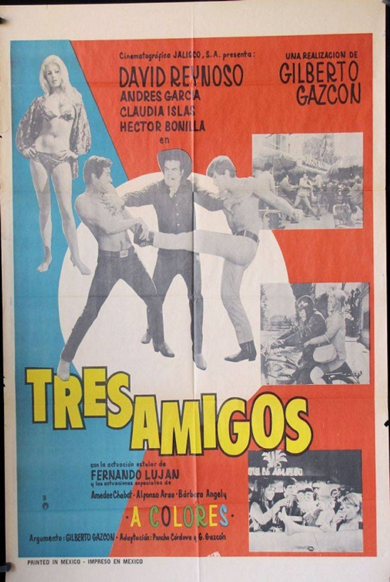 Tres amigos poster background
