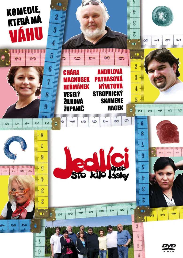 Jedlíci aneb Sto kilo lásky poster background