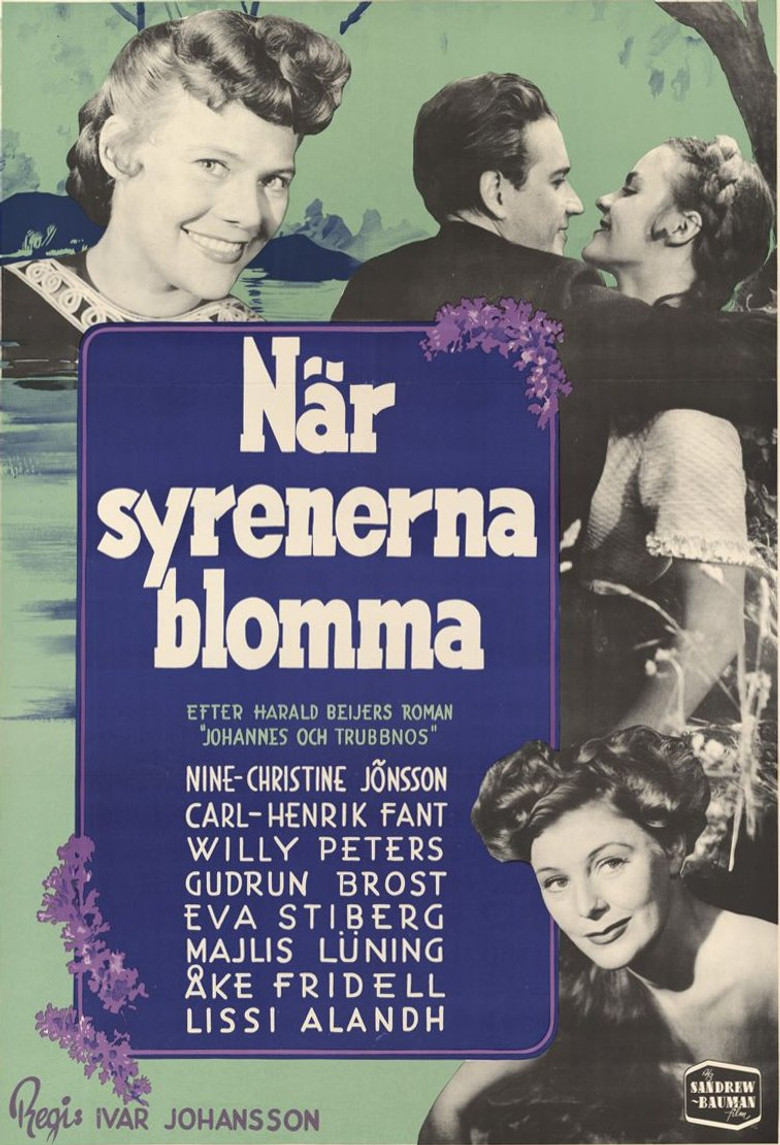 När syrenerna blomma poster background
