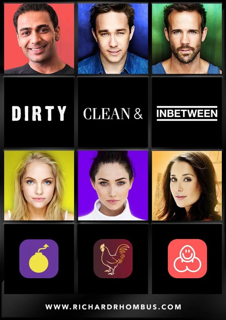 Dirty, Clean, & Inbetween poster background