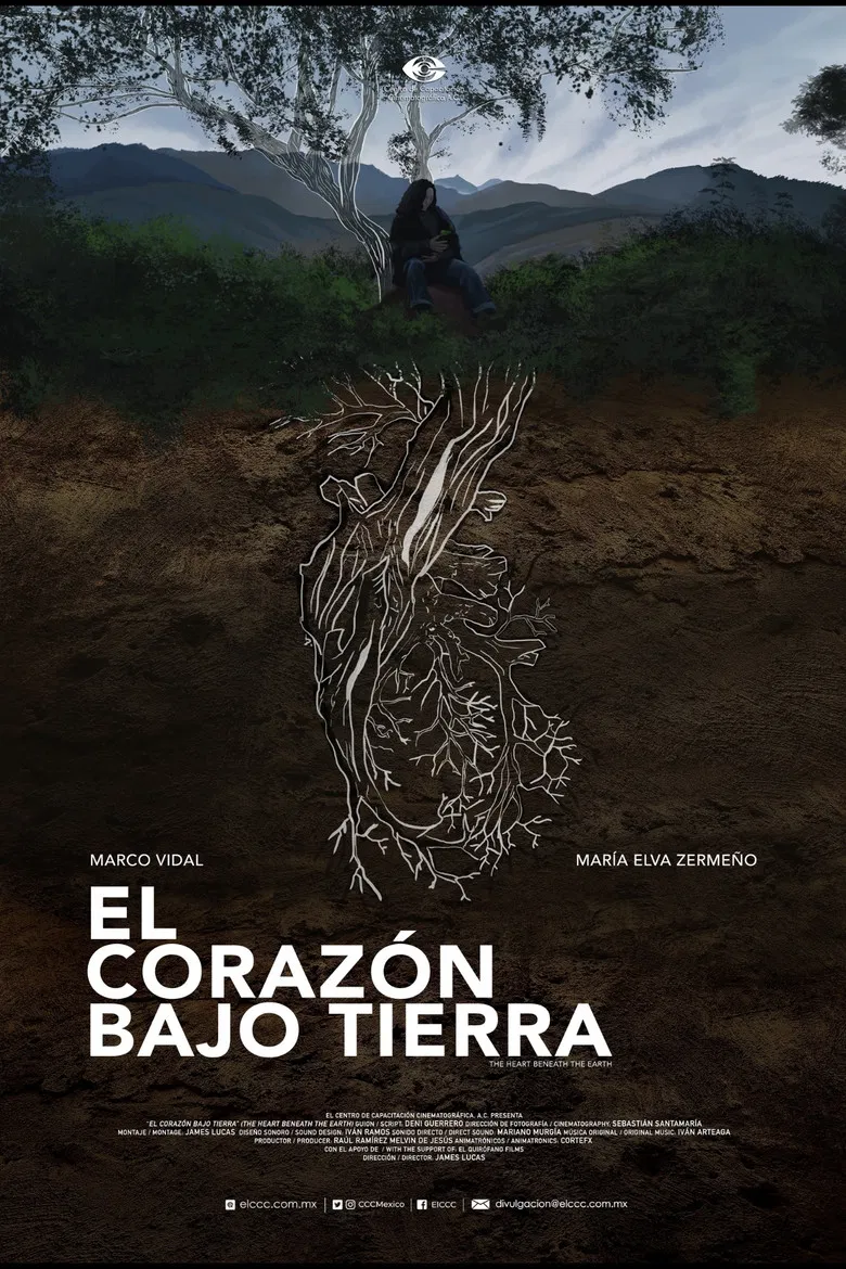 El corazón bajo tierra poster background