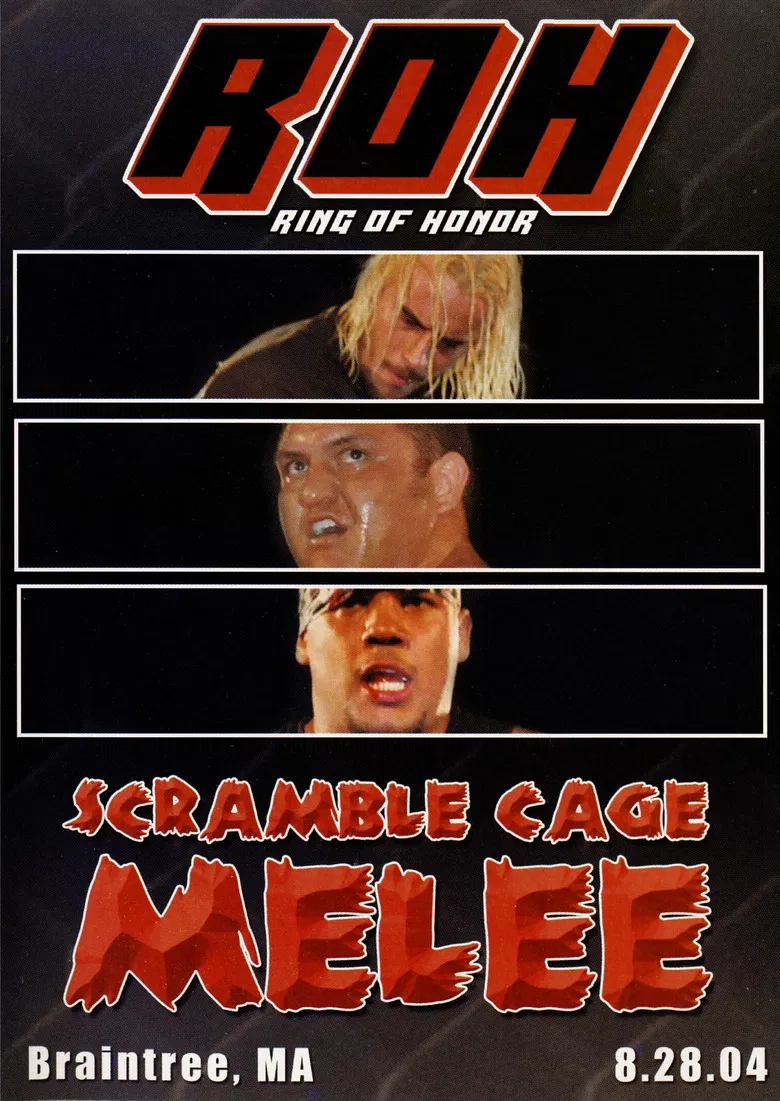 ROH: Scramble Cage Melee poster background