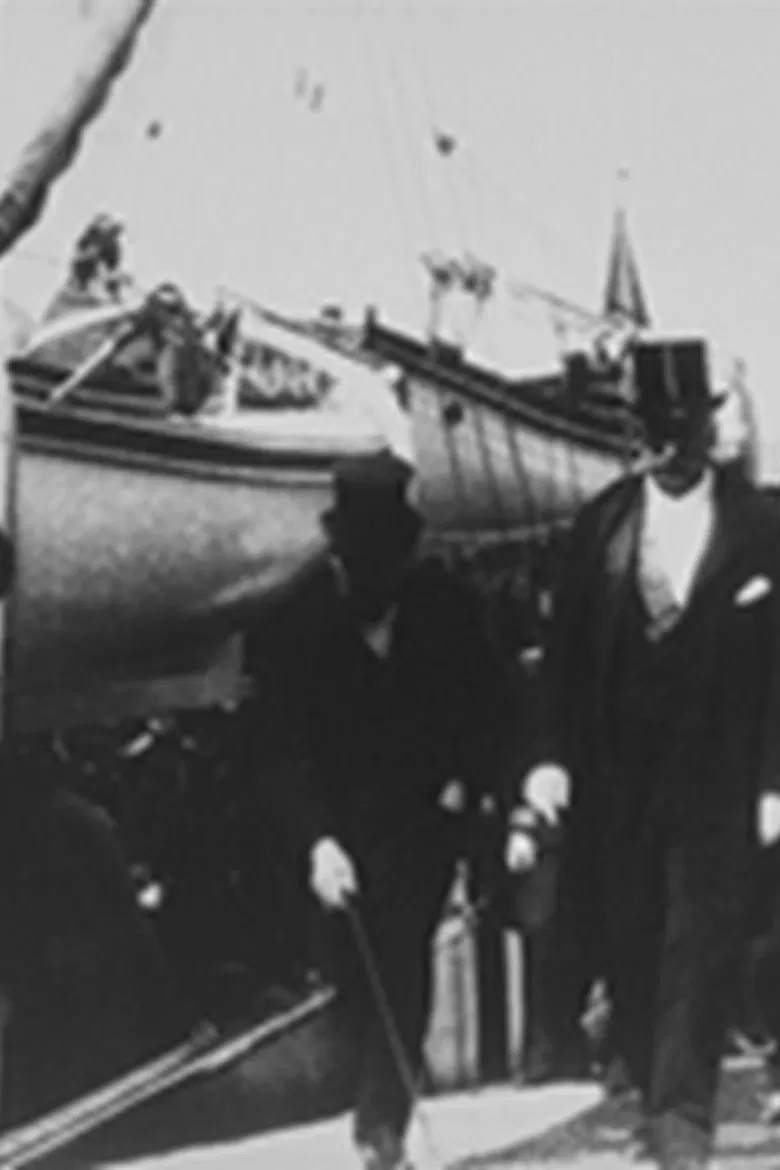 Débarquement de M. le président poster background