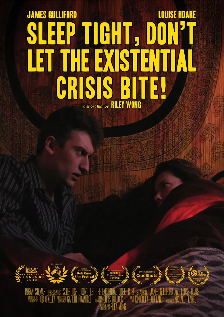 Sleep Tight, Don't Let the Existential Crisis Bite! poster background