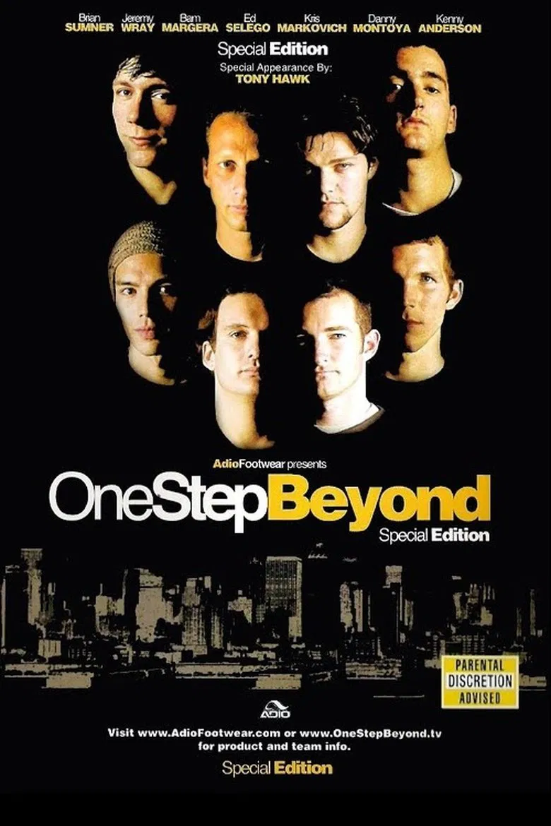 Adio - One Step Beyond poster background