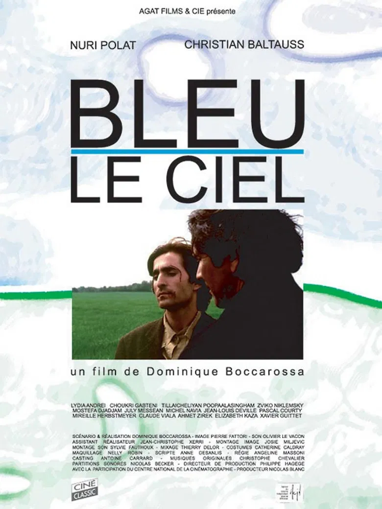 Bleu le ciel poster background