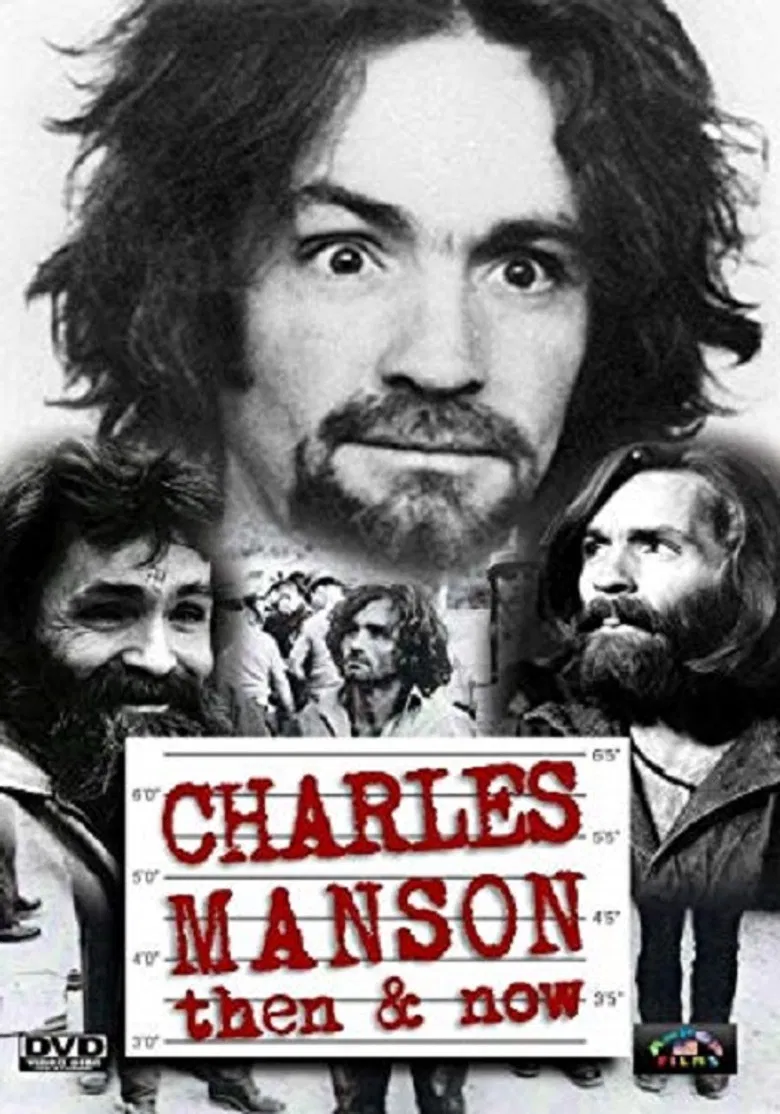Charles Manson Then & Now poster background
