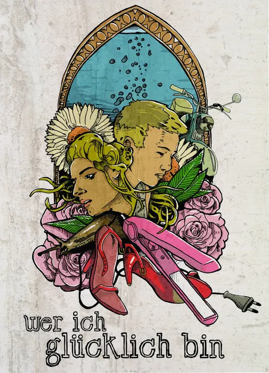 Who am I happy poster background