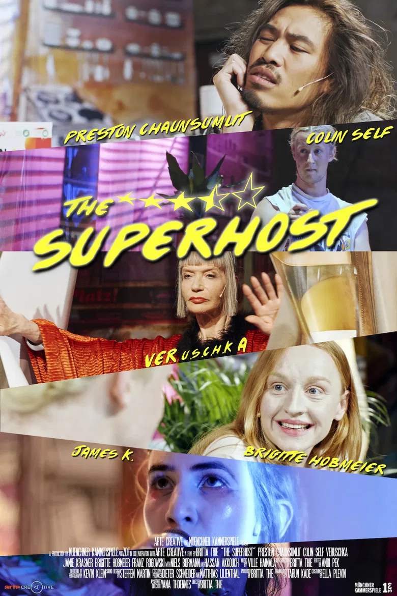 The Superhost poster background