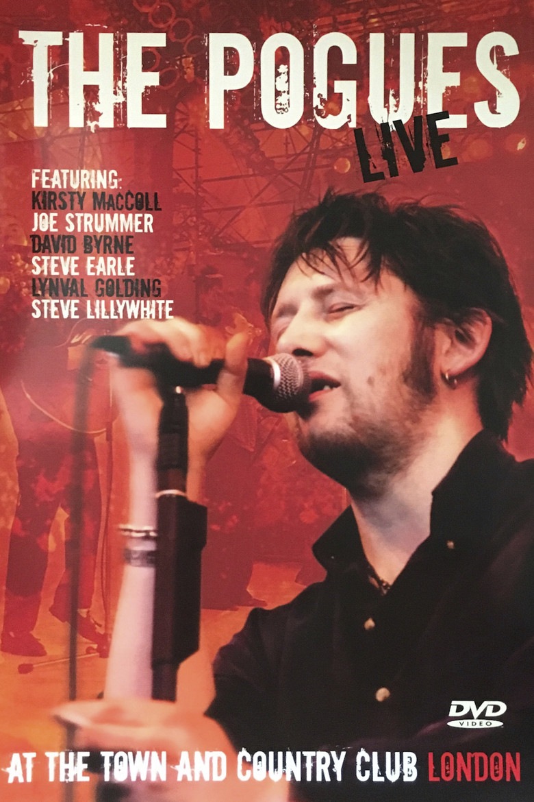 The Pogues Live at the Town and Country poster background