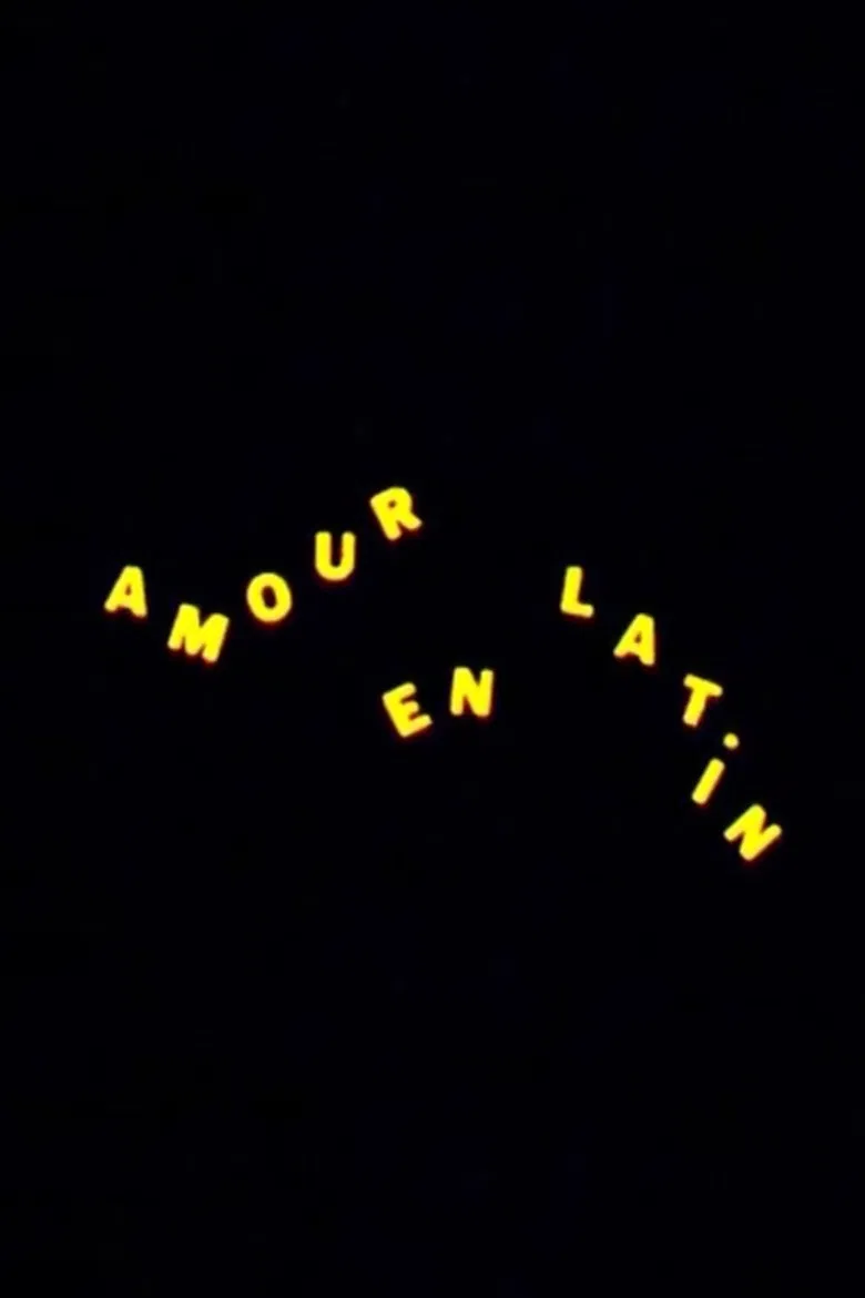 Amour en latin poster background