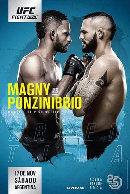 UFC Fight Night 140: Magny vs. Ponzinibbio poster background