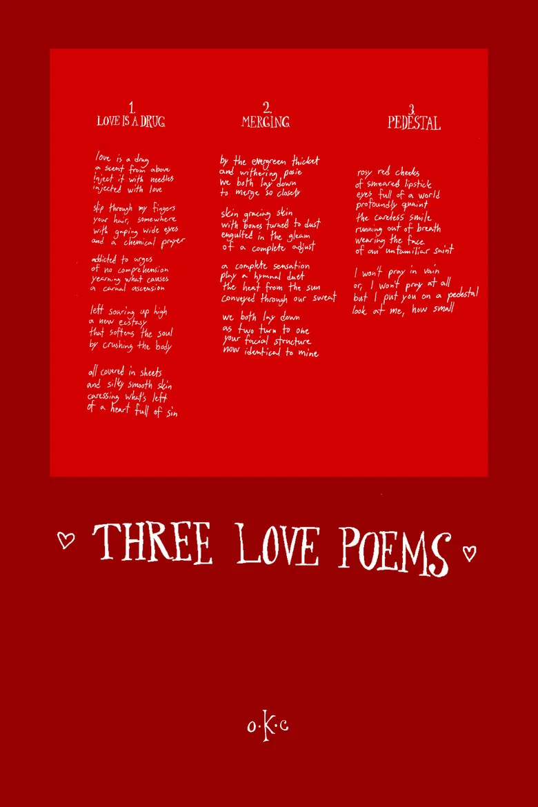 Three Love Poems poster background