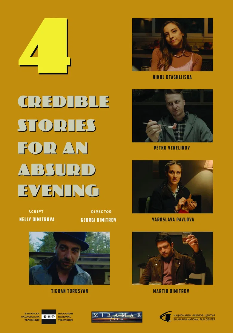 Four Credible Stories for an Absurd Evening poster background