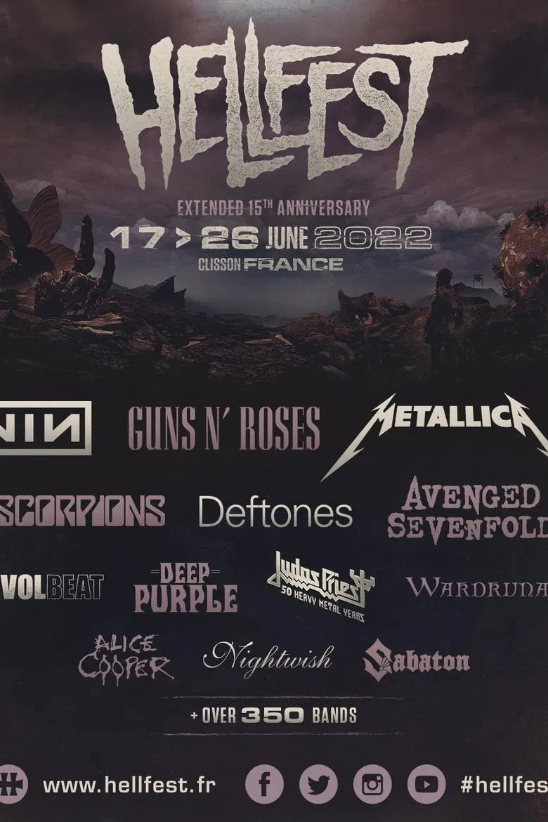 Nightwish: Live at Hellfest 2022 poster background