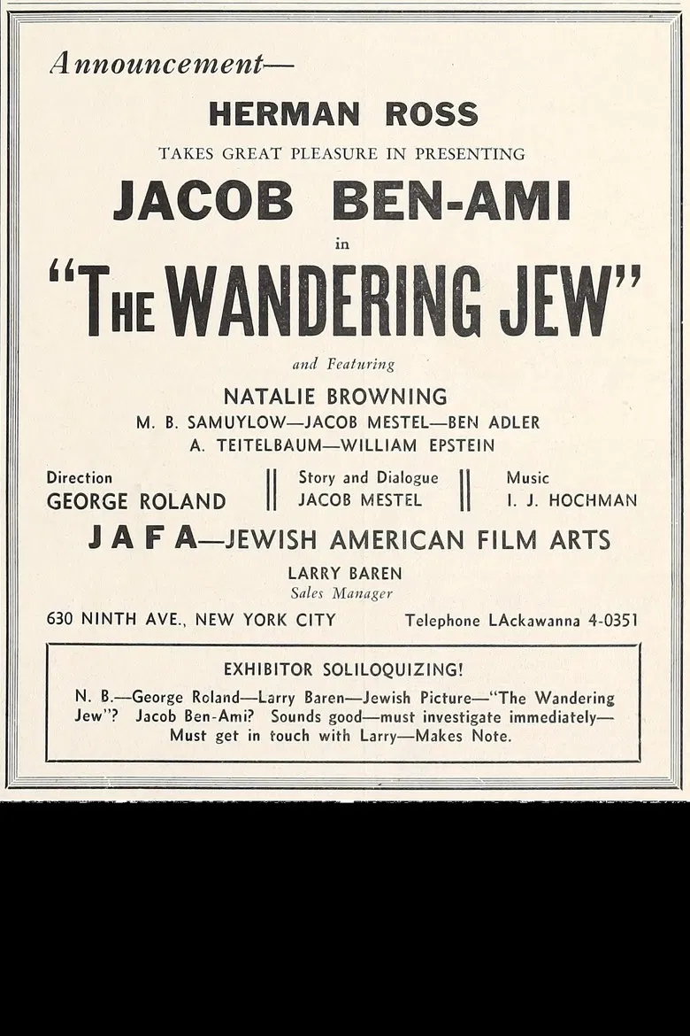 The Wandering Jew poster background