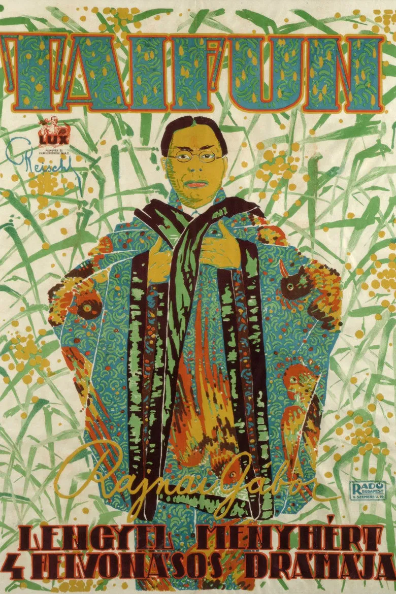 Typhoon poster background