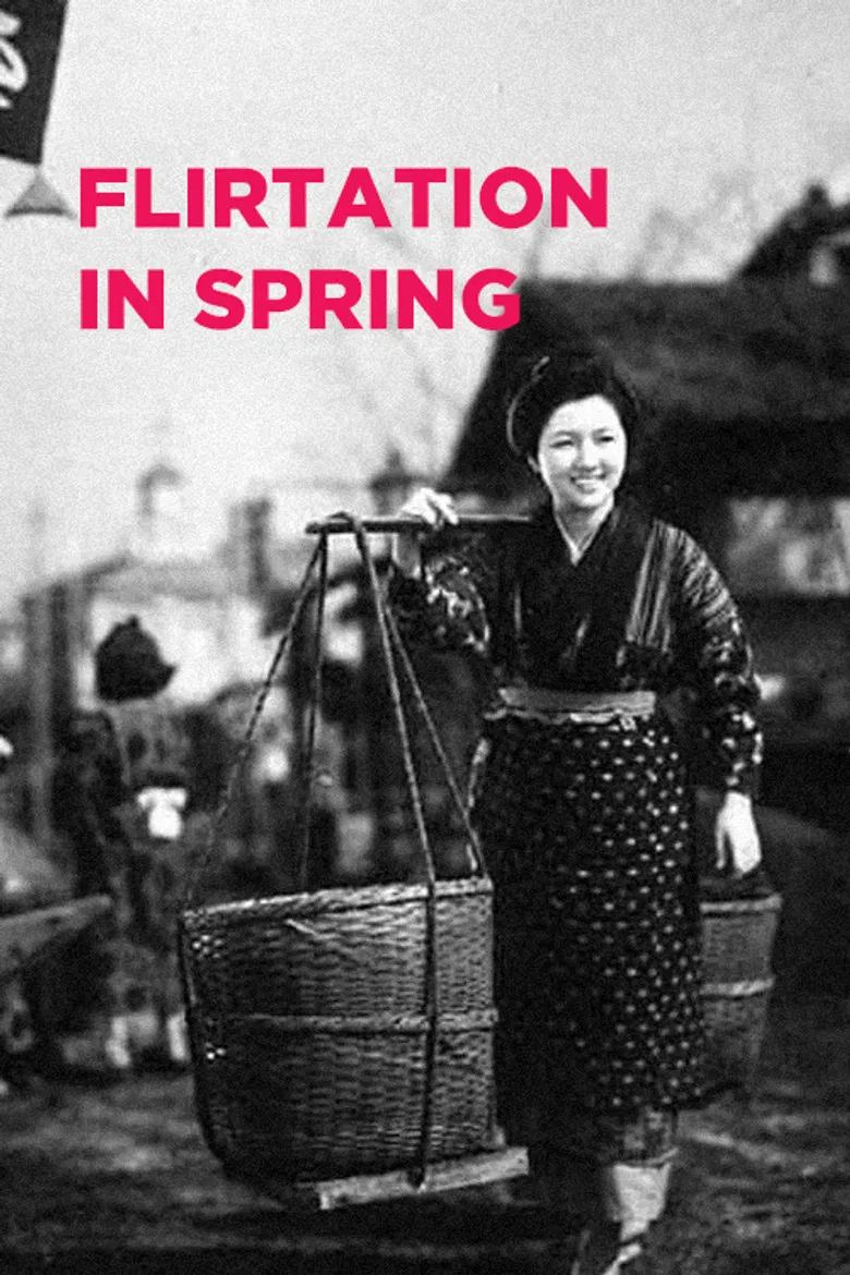 Flirtation in Spring poster background