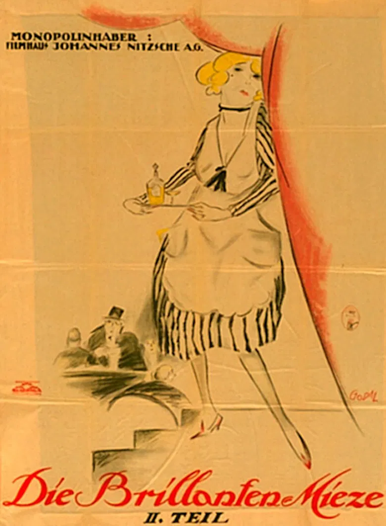 Die Brillantenmieze, 2. Teil poster background