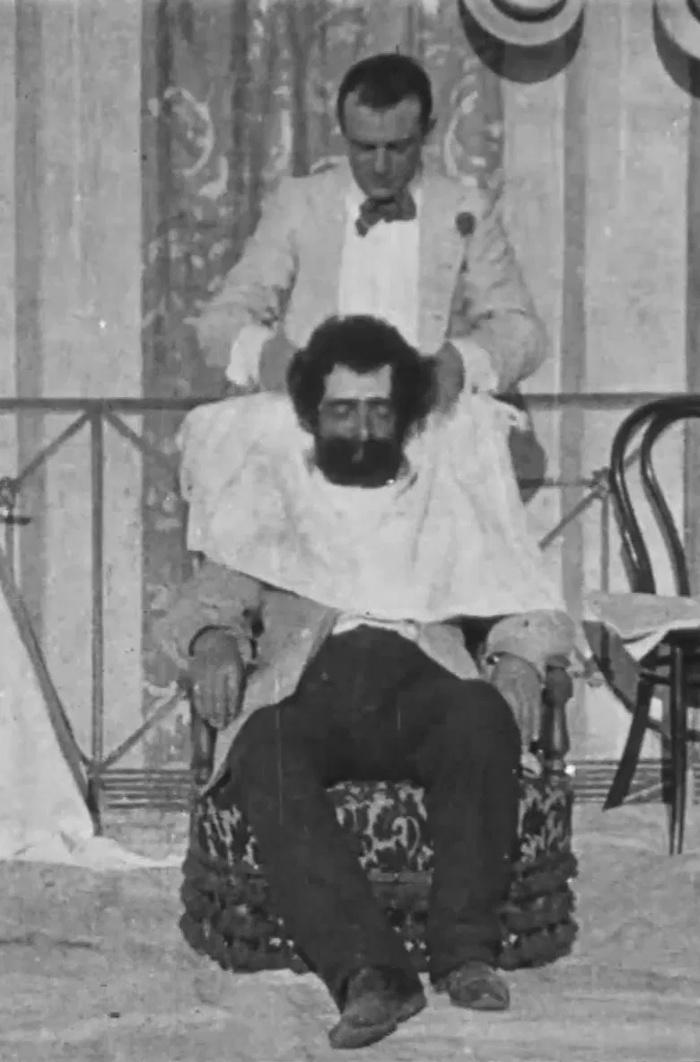 Fregoli barbiere mago poster background