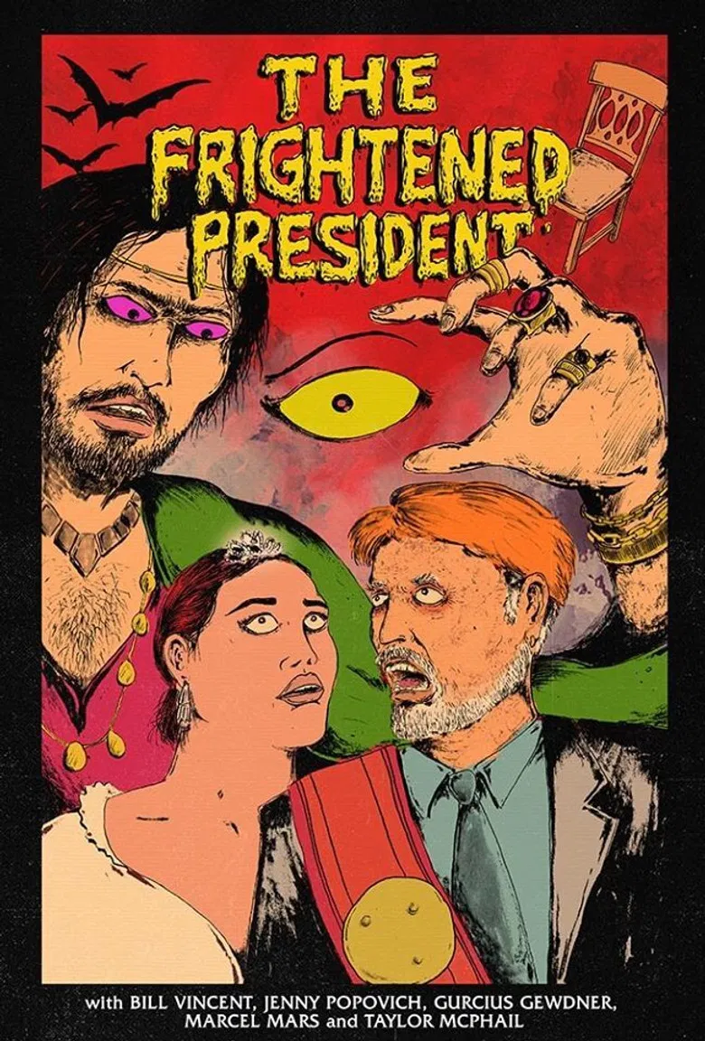 The Frightened President poster background