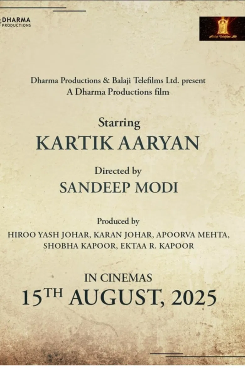 Untitled Sandeep Modi/Kartik Aaryan Project poster background