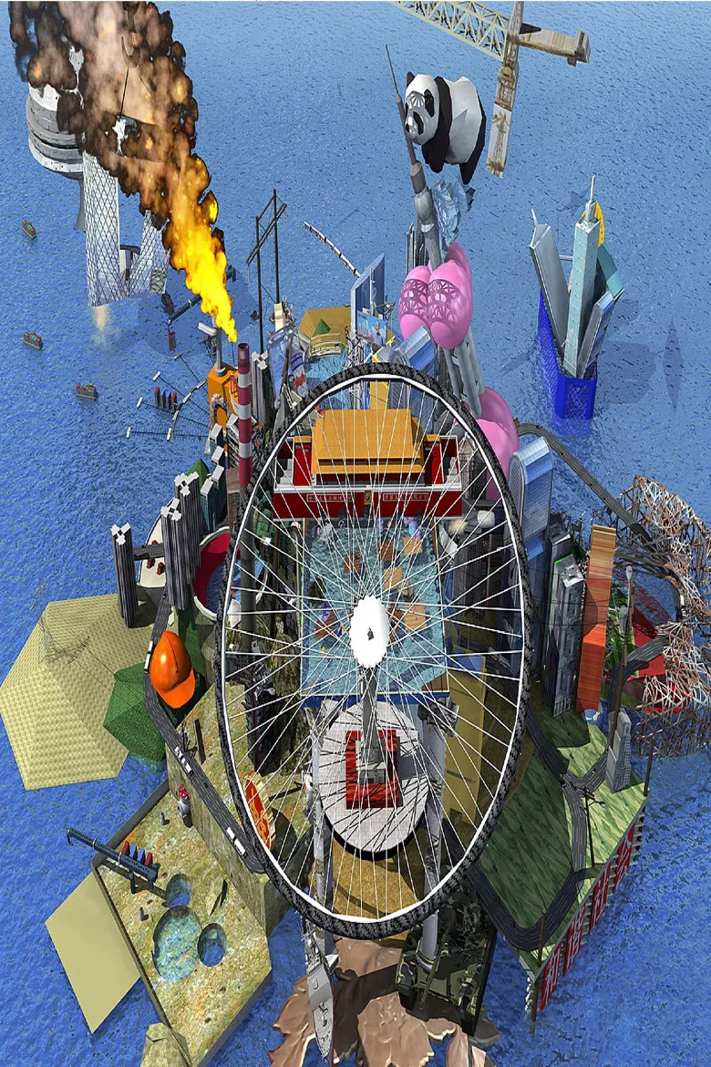 RMB City: A Second Life City Planning poster background