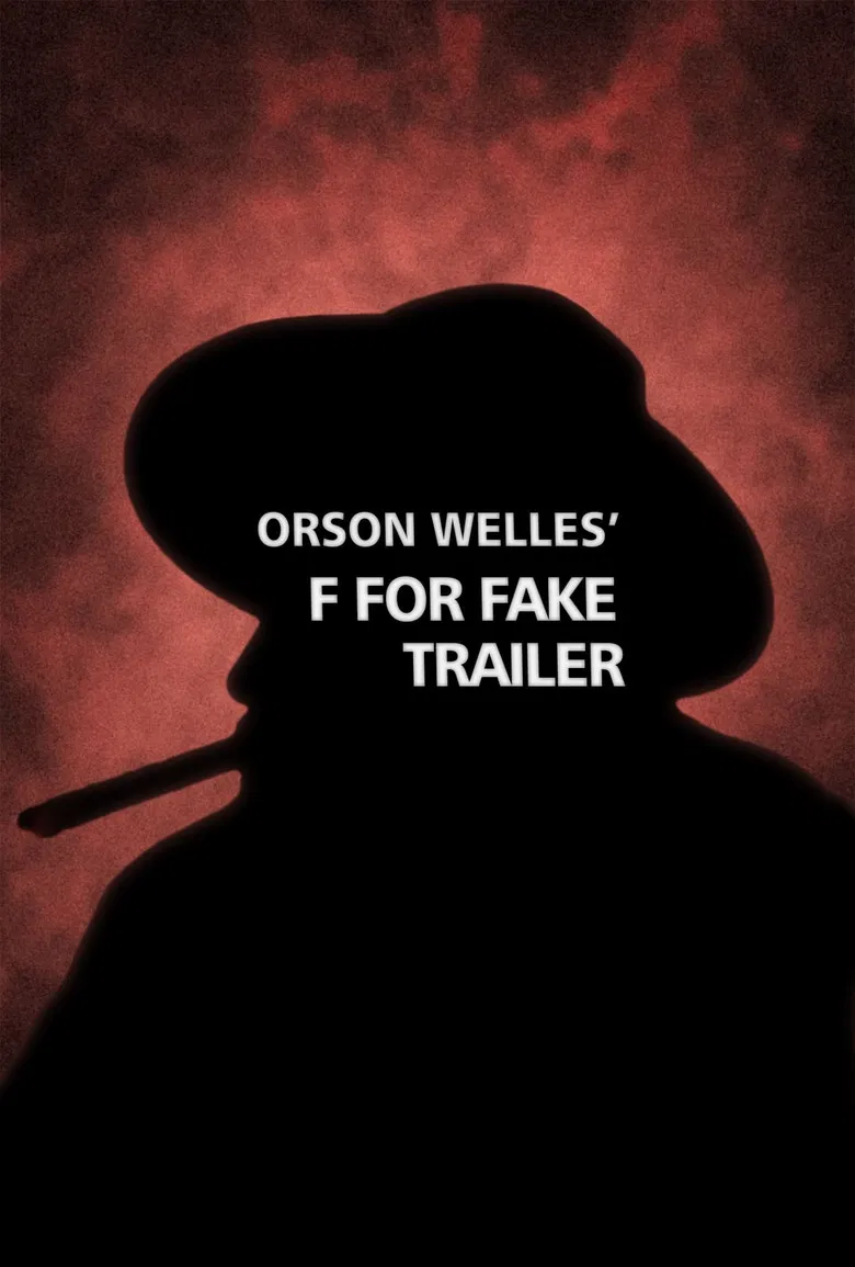 Orson Welles' F for Fake Trailer poster background