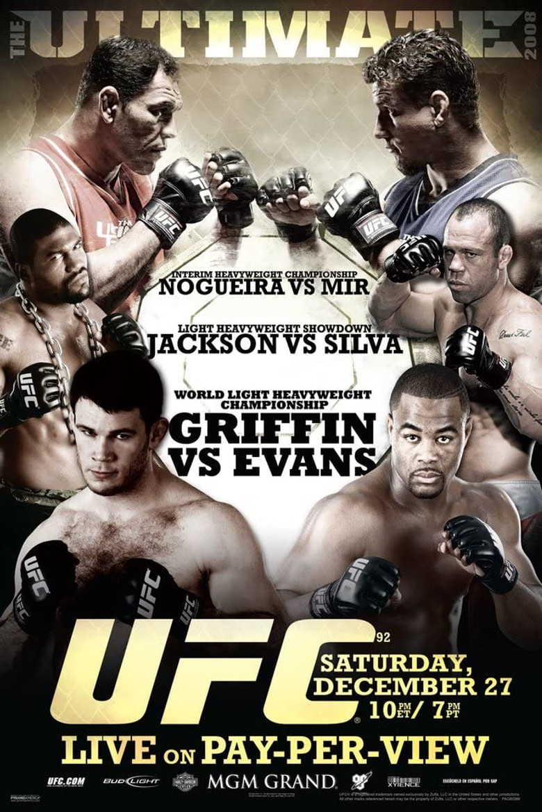 UFC 92: The Ultimate 2008 poster background