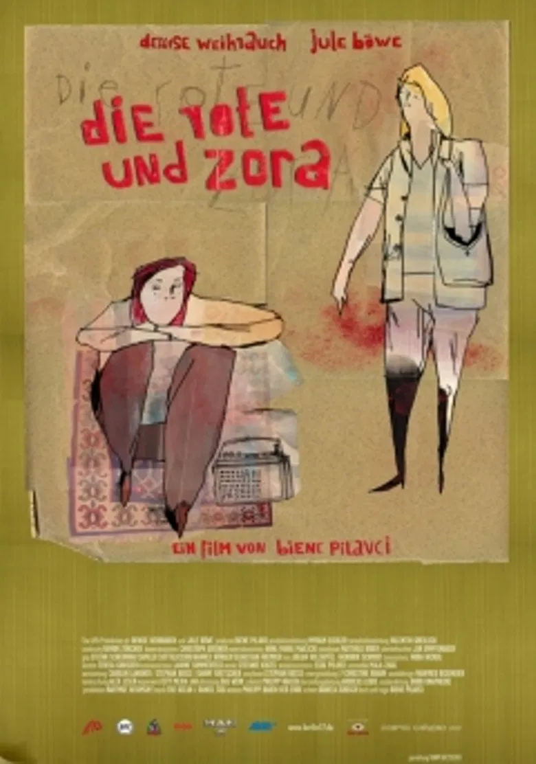 Die Rote und Zora poster background