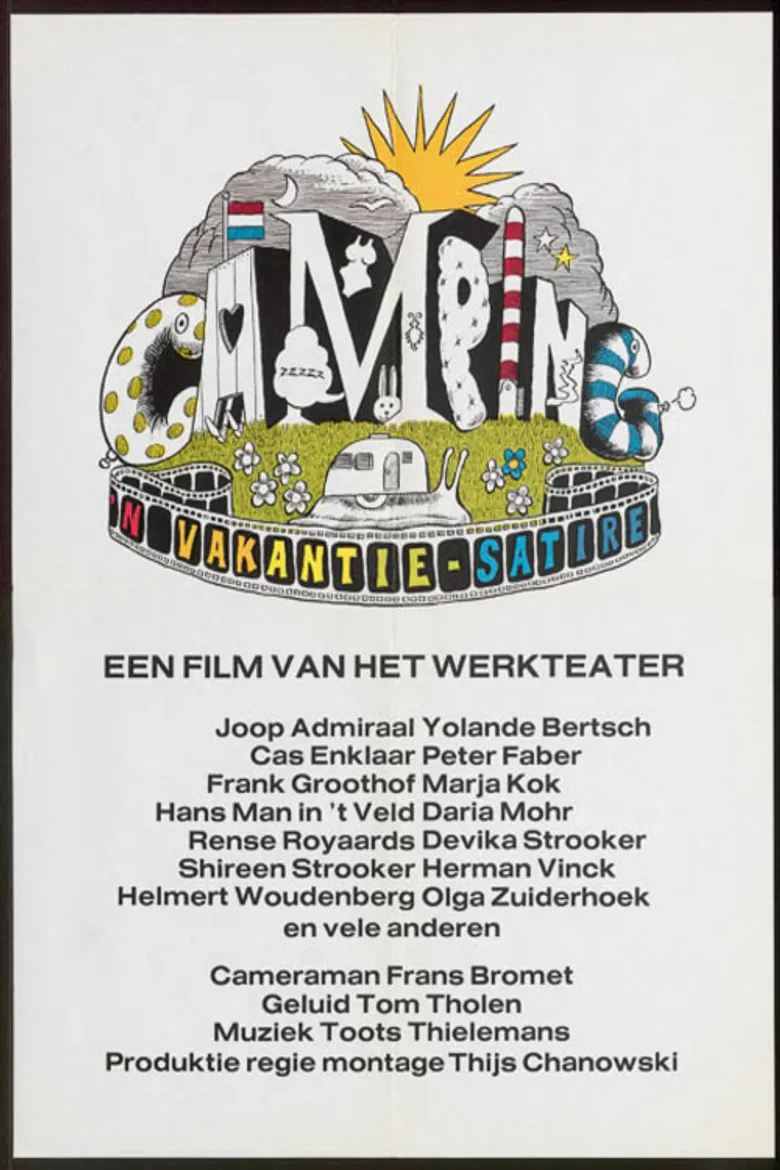 Camping poster background