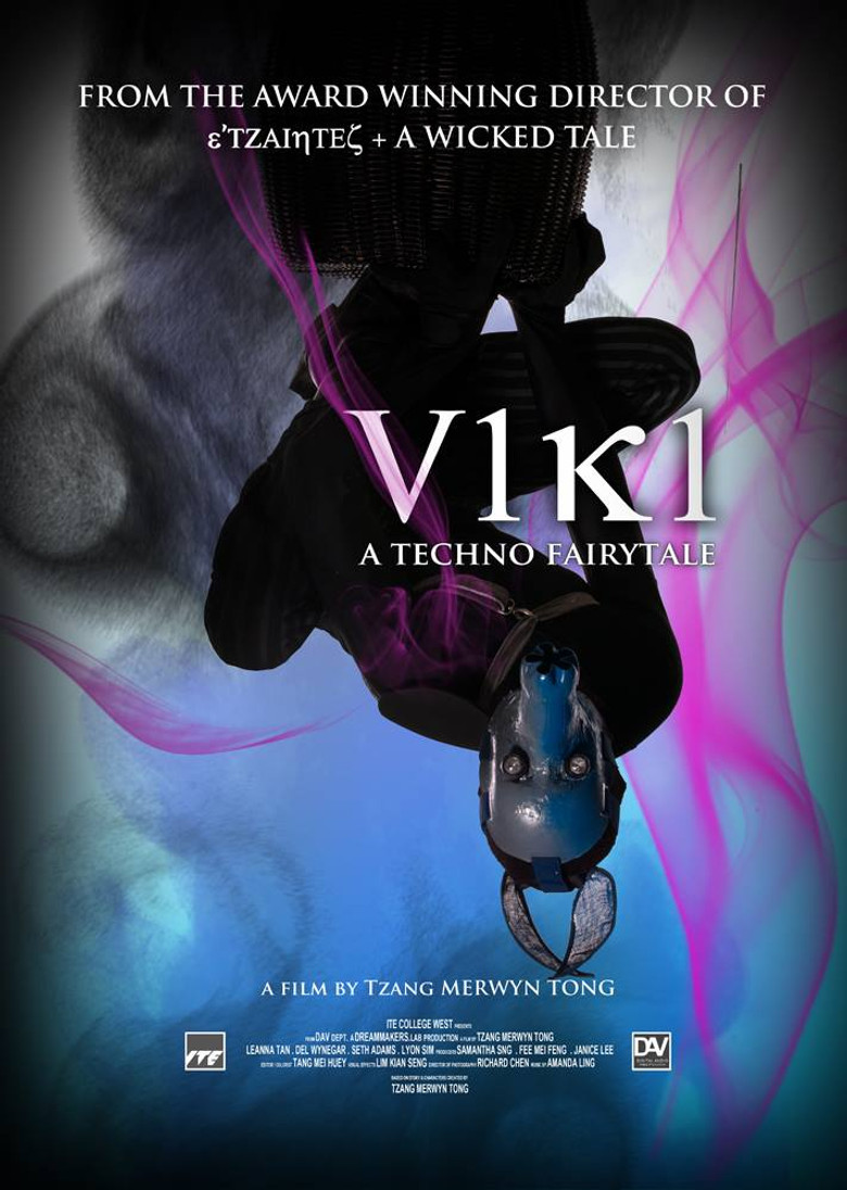 V1k1: A Techno Fairytale poster background