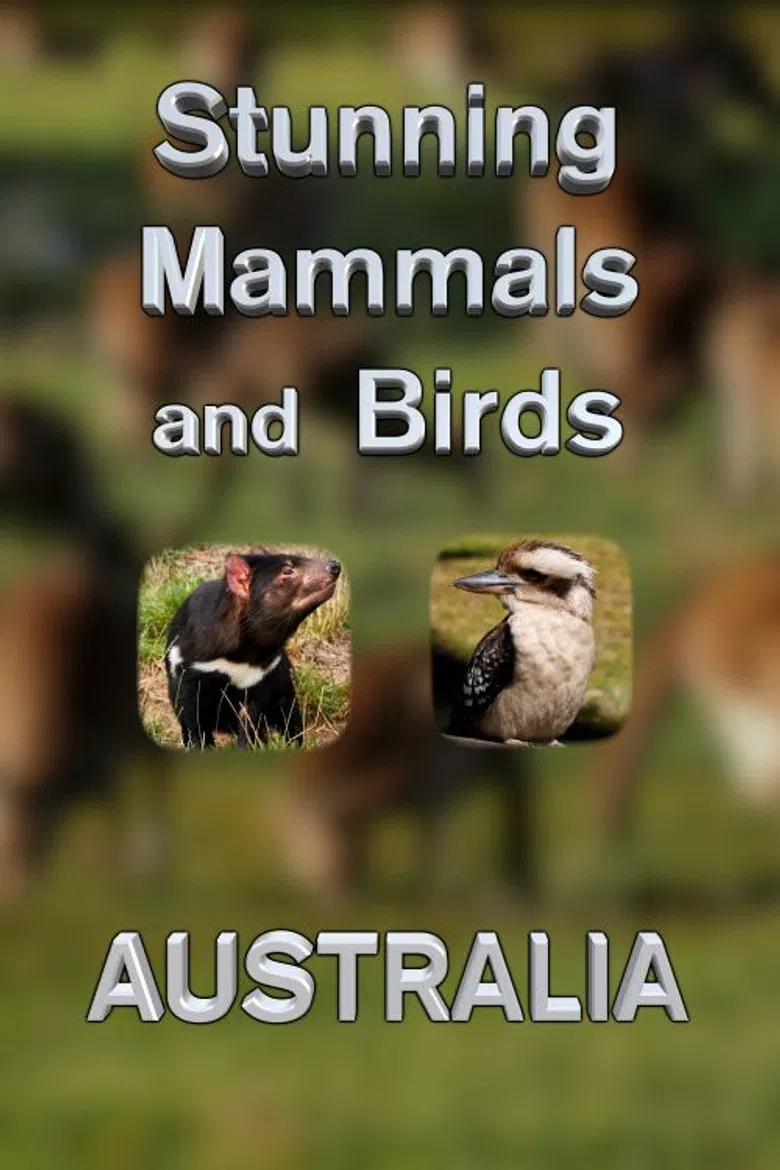 Stunning Mammals and Birds: Australia poster background