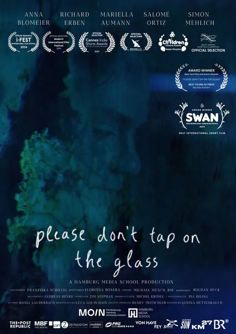 Please Don't Tap on the Glass poster background