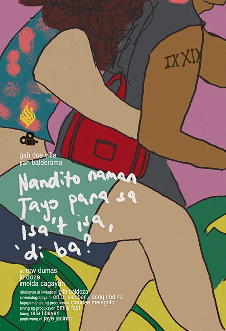 Aren't We Here for Each Other poster background