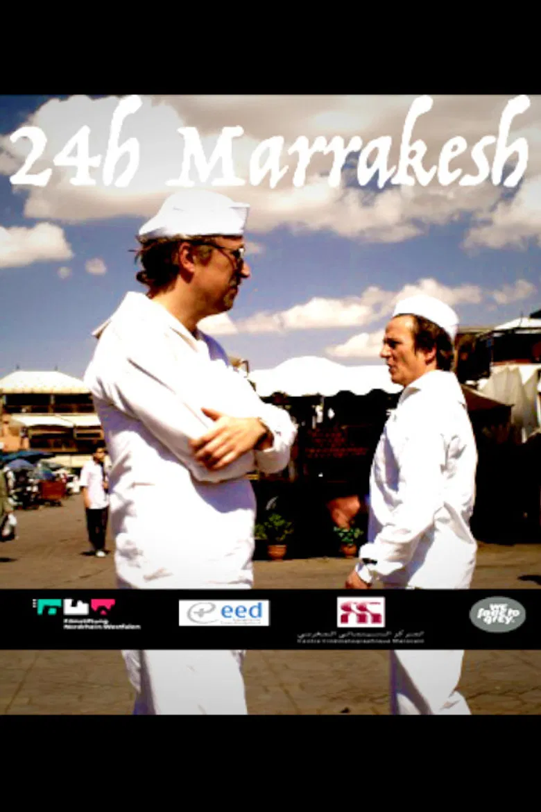 24h Marrakech poster background