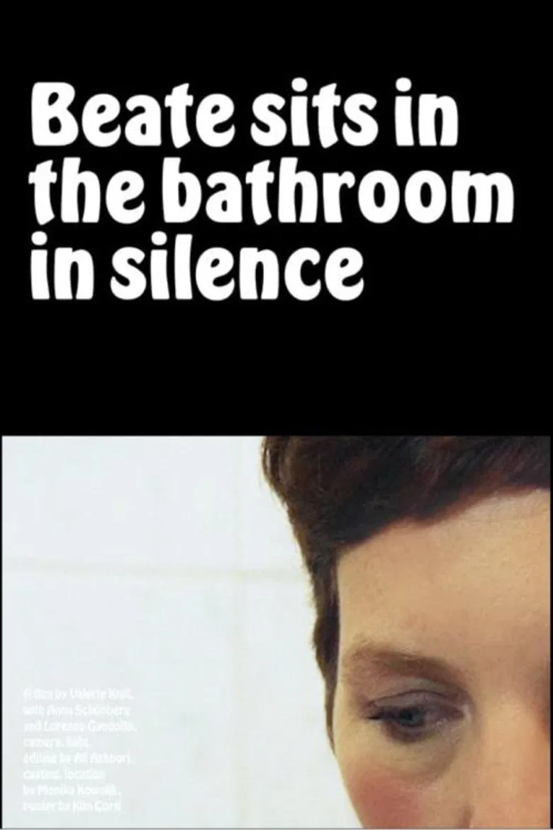 Beate Sits in the Bathroom in Silence poster background