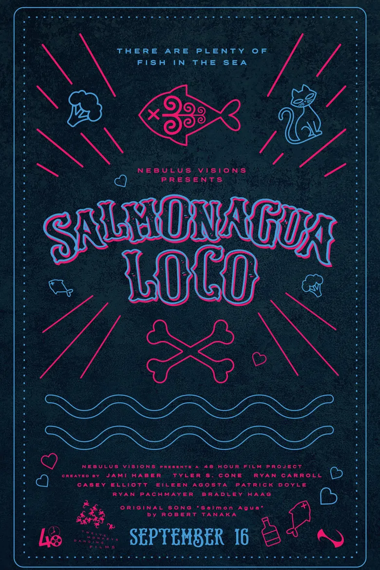 Salmonagua Loco poster background