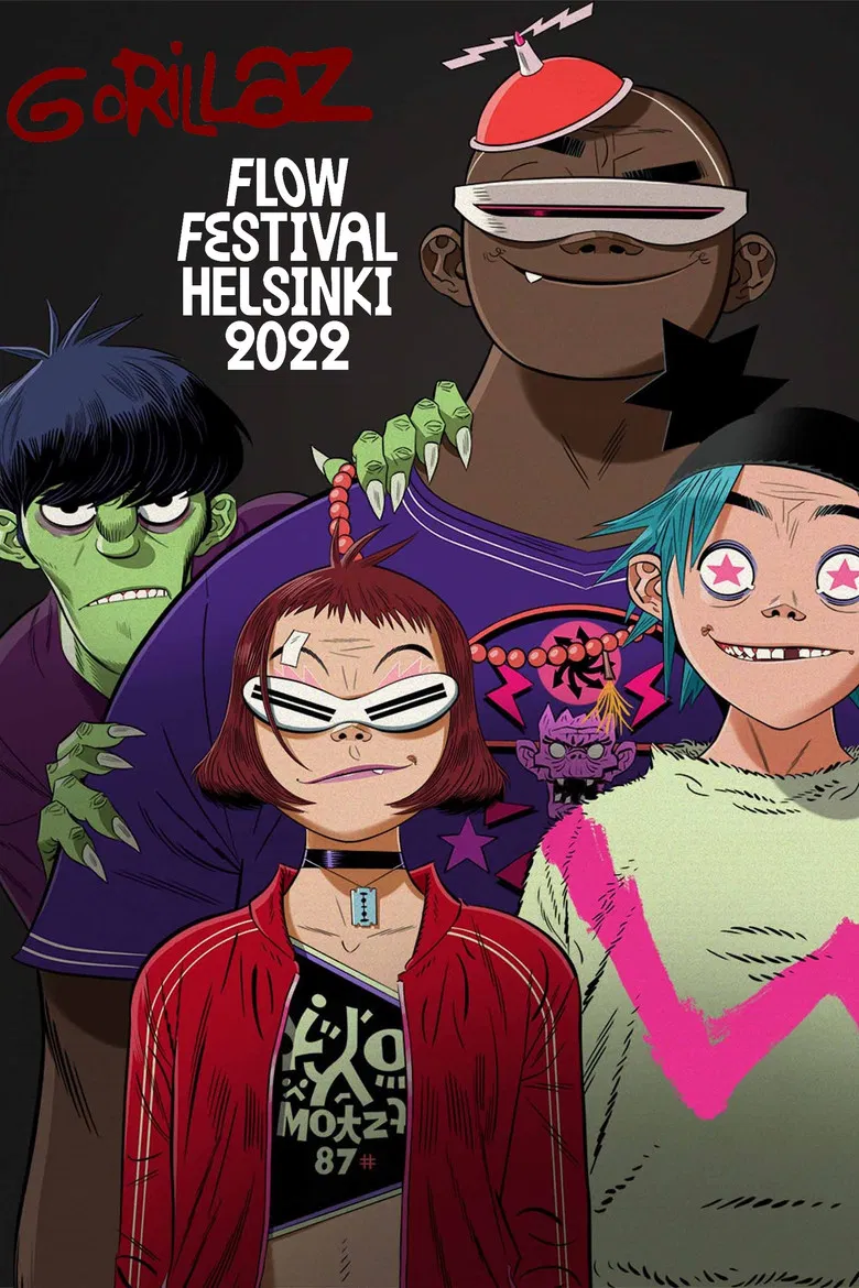 Gorillaz | Flow Festival 2022 poster background
