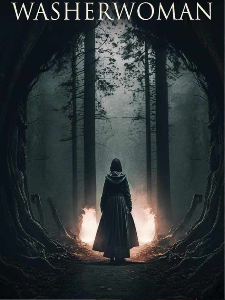 Washerwoman poster background