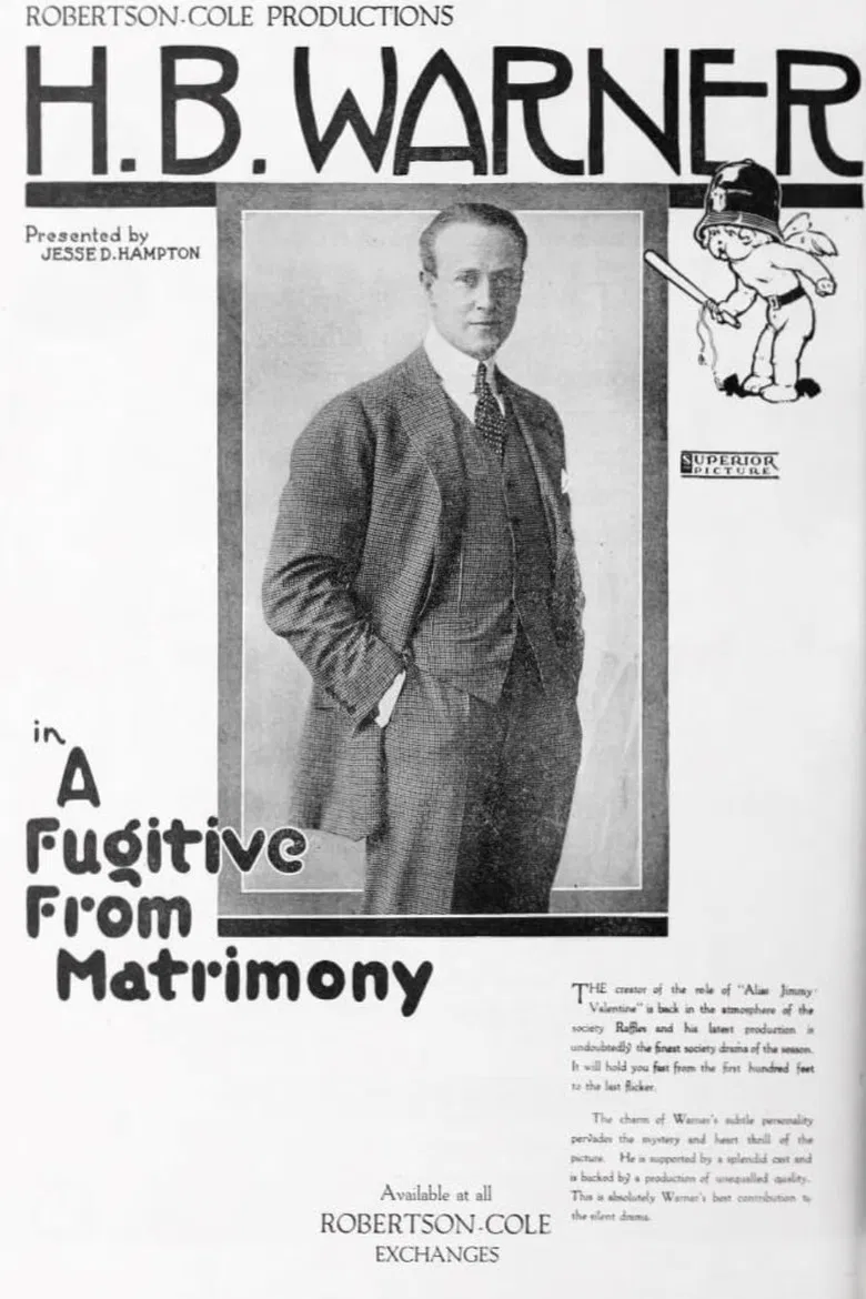 A Fugitive from Matrimony poster background