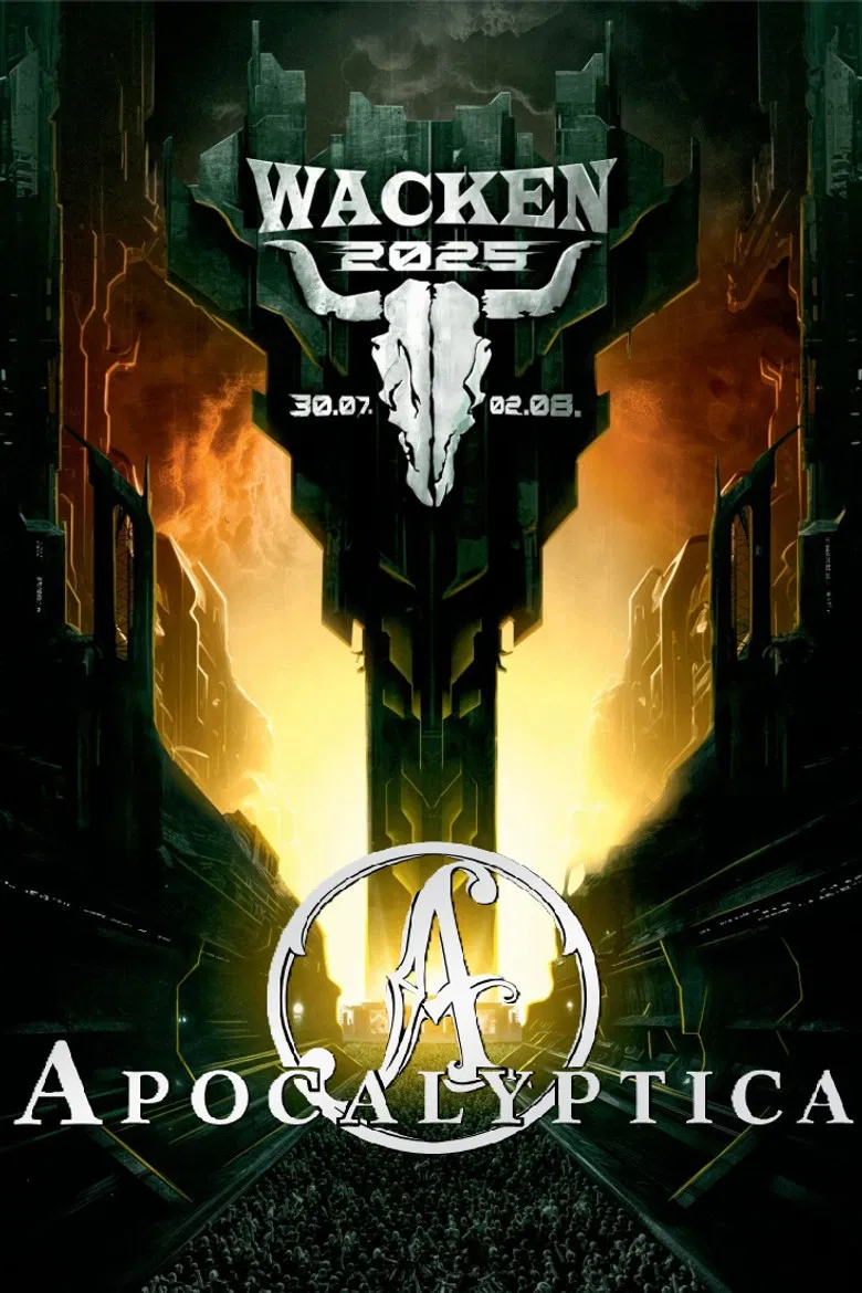Apocalyptica Live at Wacken 2025 poster background