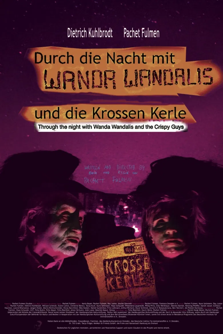Durch die Nacht mit Wanda Wandalis & die krossen Kerle poster background