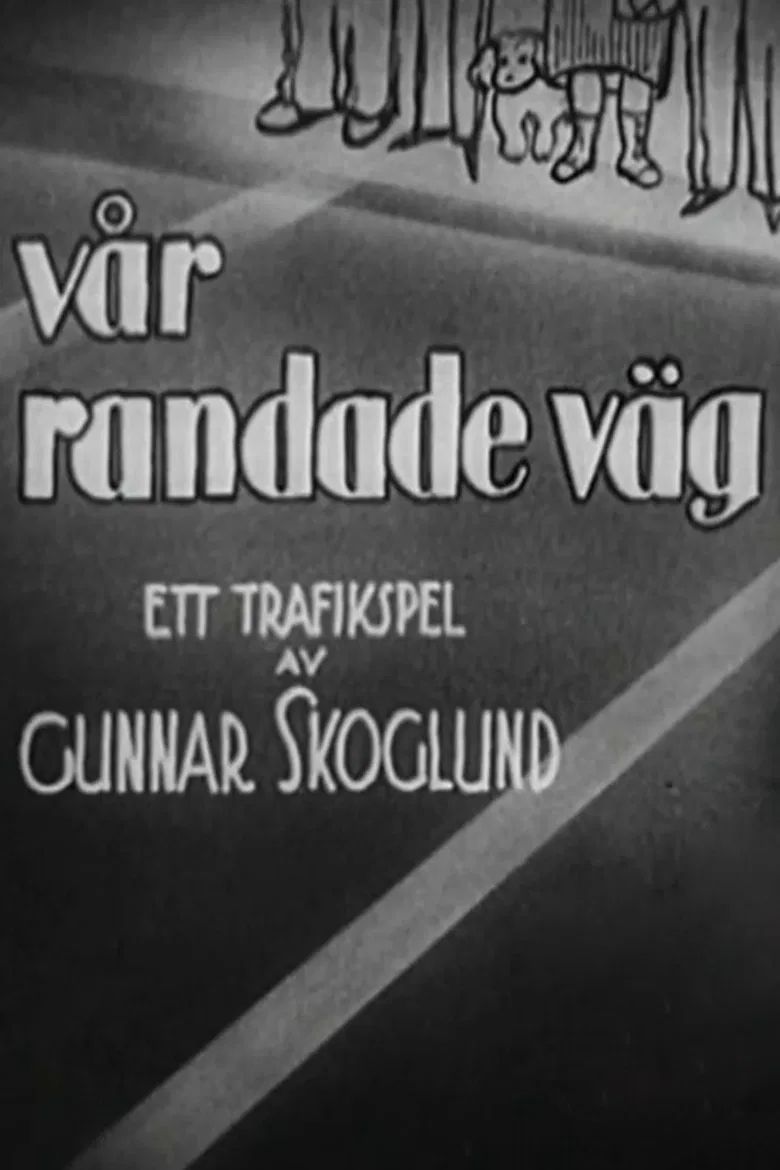 Vår randade väg poster background