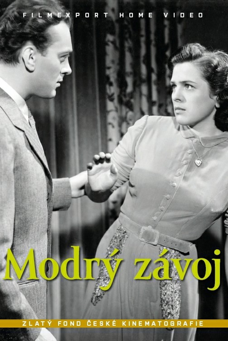 Modrý závoj poster background
