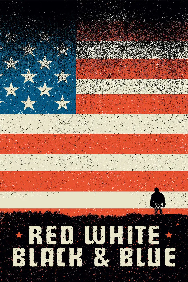 Red White Black & Blue poster background