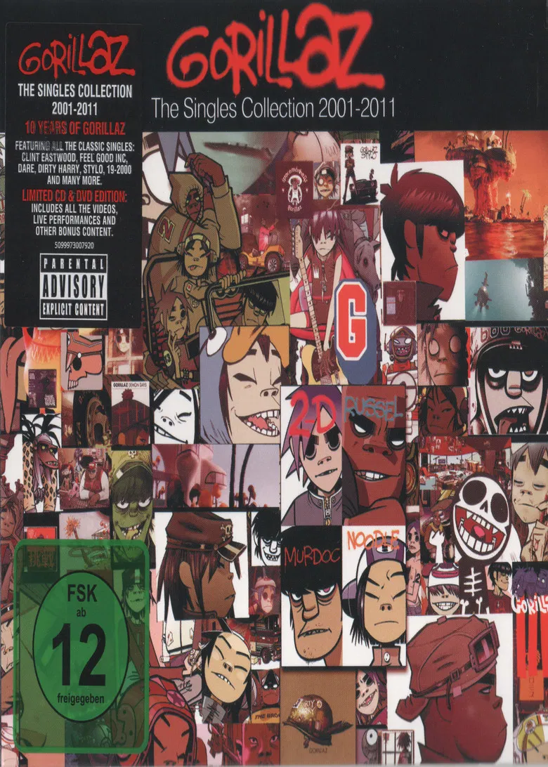 Gorillaz - Single Collection 2001-2011 poster background
