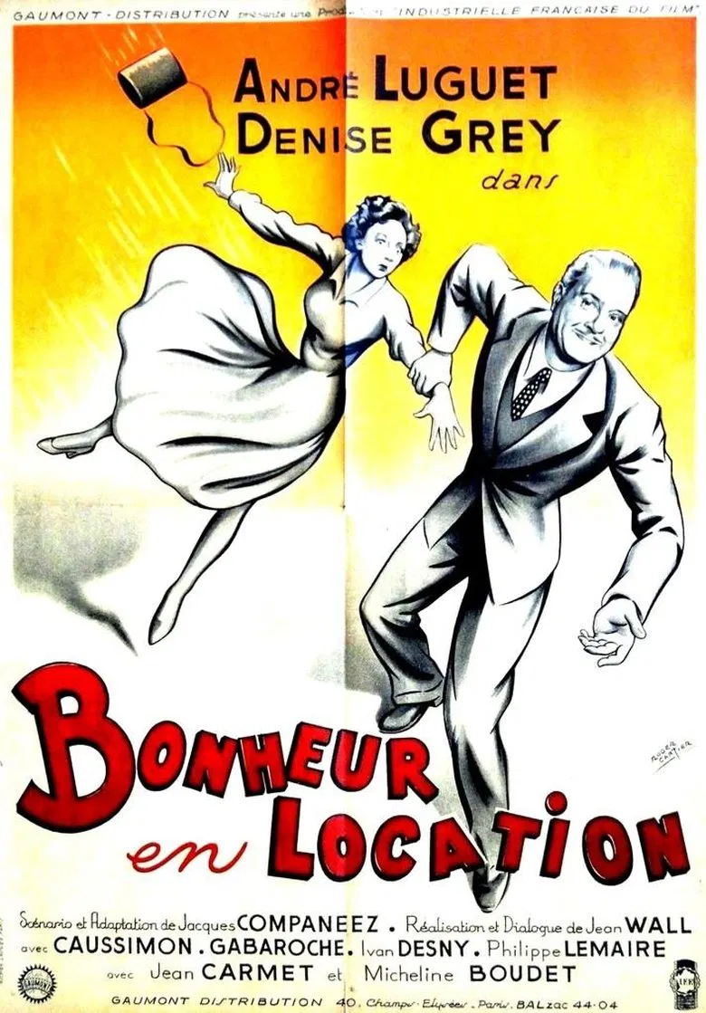 Bonheur en location poster background