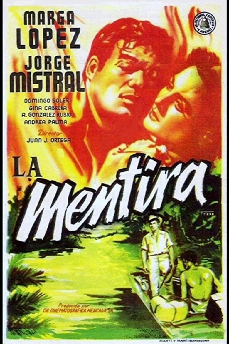 La mentira poster background
